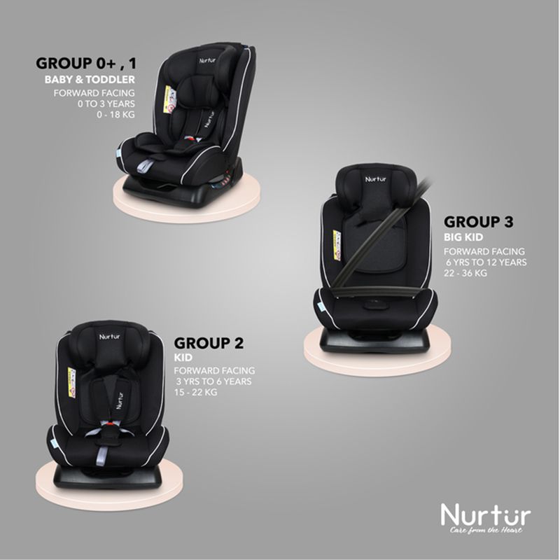 Nurtur - 4-in-1 Otto Car Seat - Black