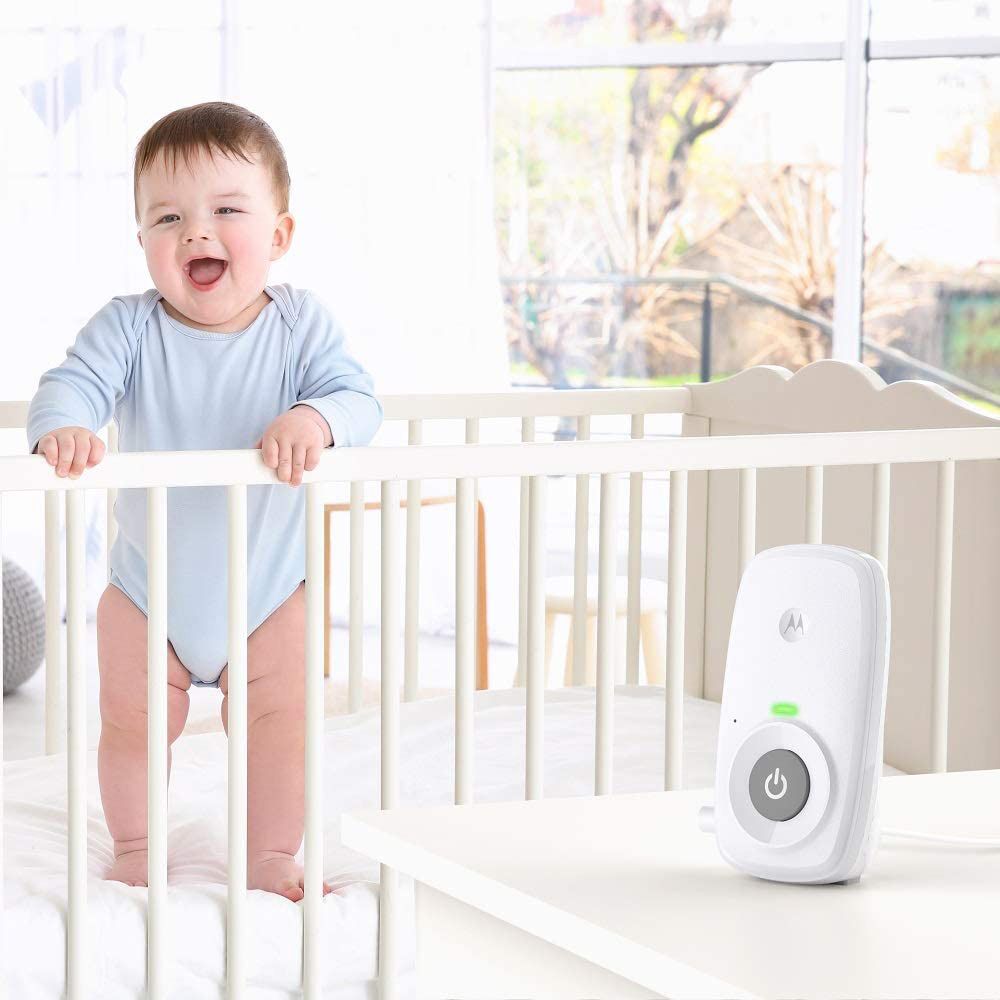 Motorola - Step-Up Audio Baby Monitor W/ Room Temperature