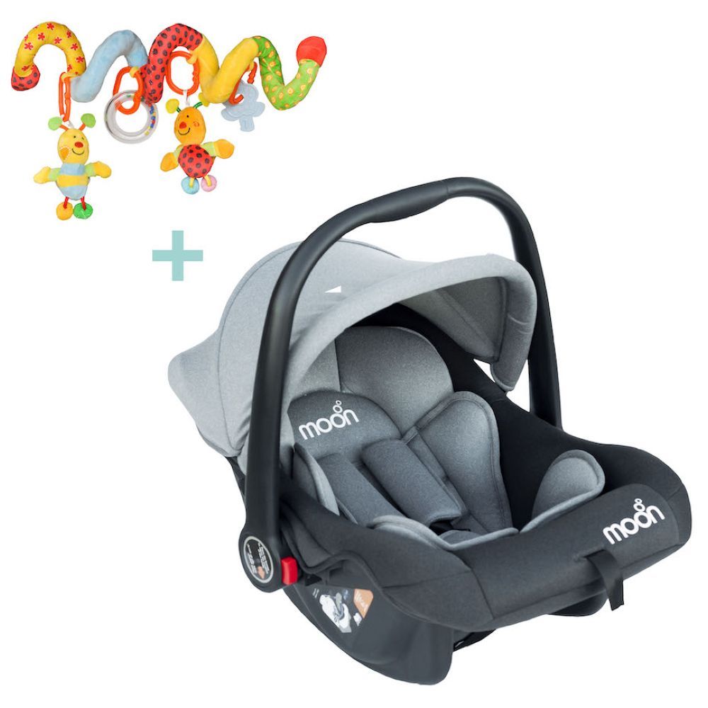 Moon - Bibo Infant Car Seat & Bee Spiral Activity Toy