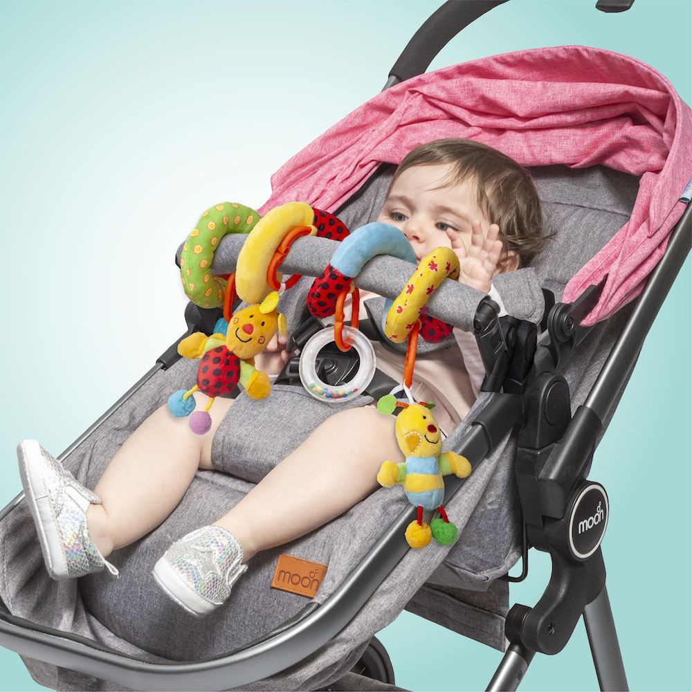 Moon - Bibo Infant Car Seat & Bee Spiral Activity Toy