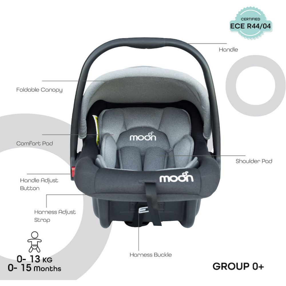 Moon - Bibo Infant Car Seat & Bee Spiral Activity Toy