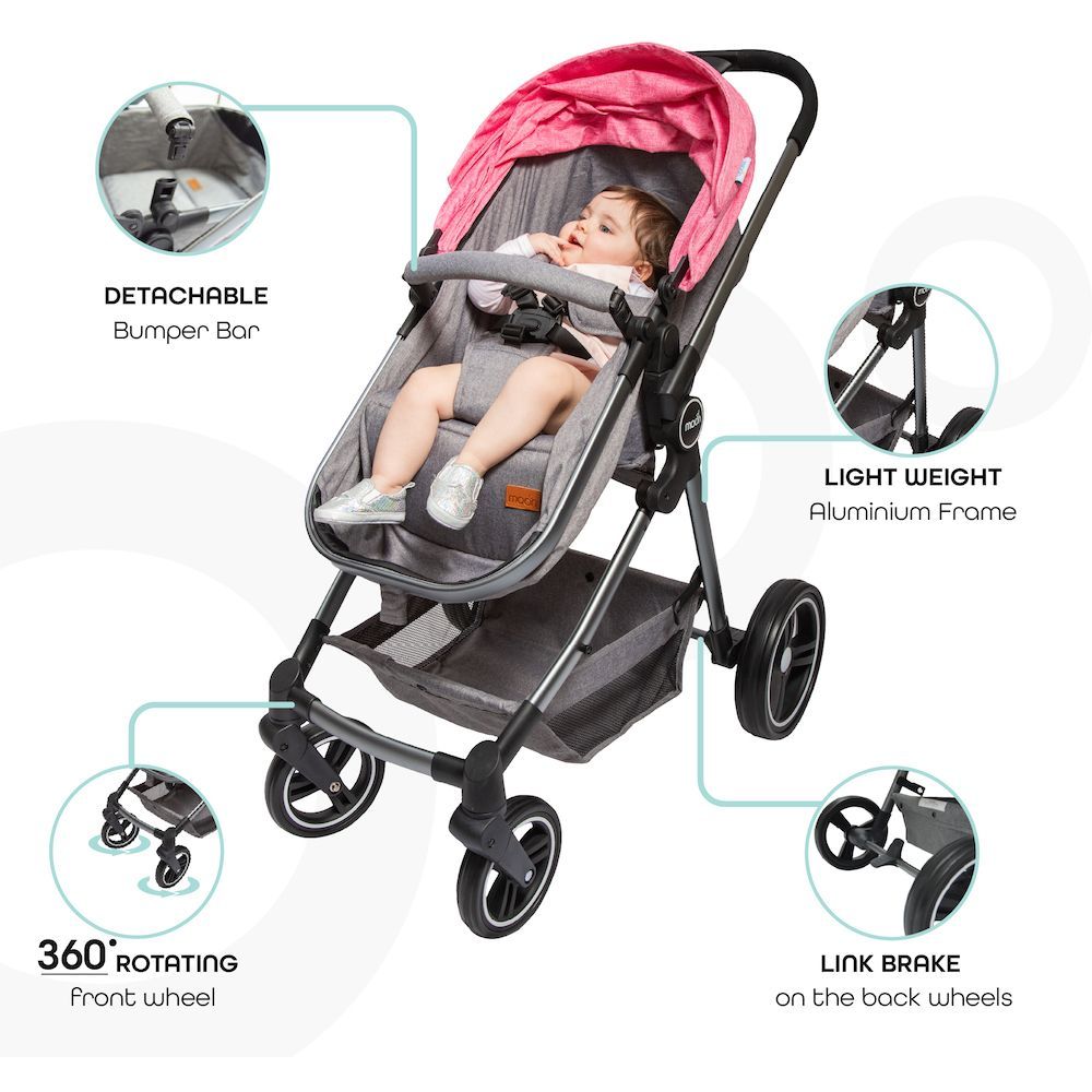 Moon - Pro 2-in-1 Stroller & Elisa Diaper Backpack