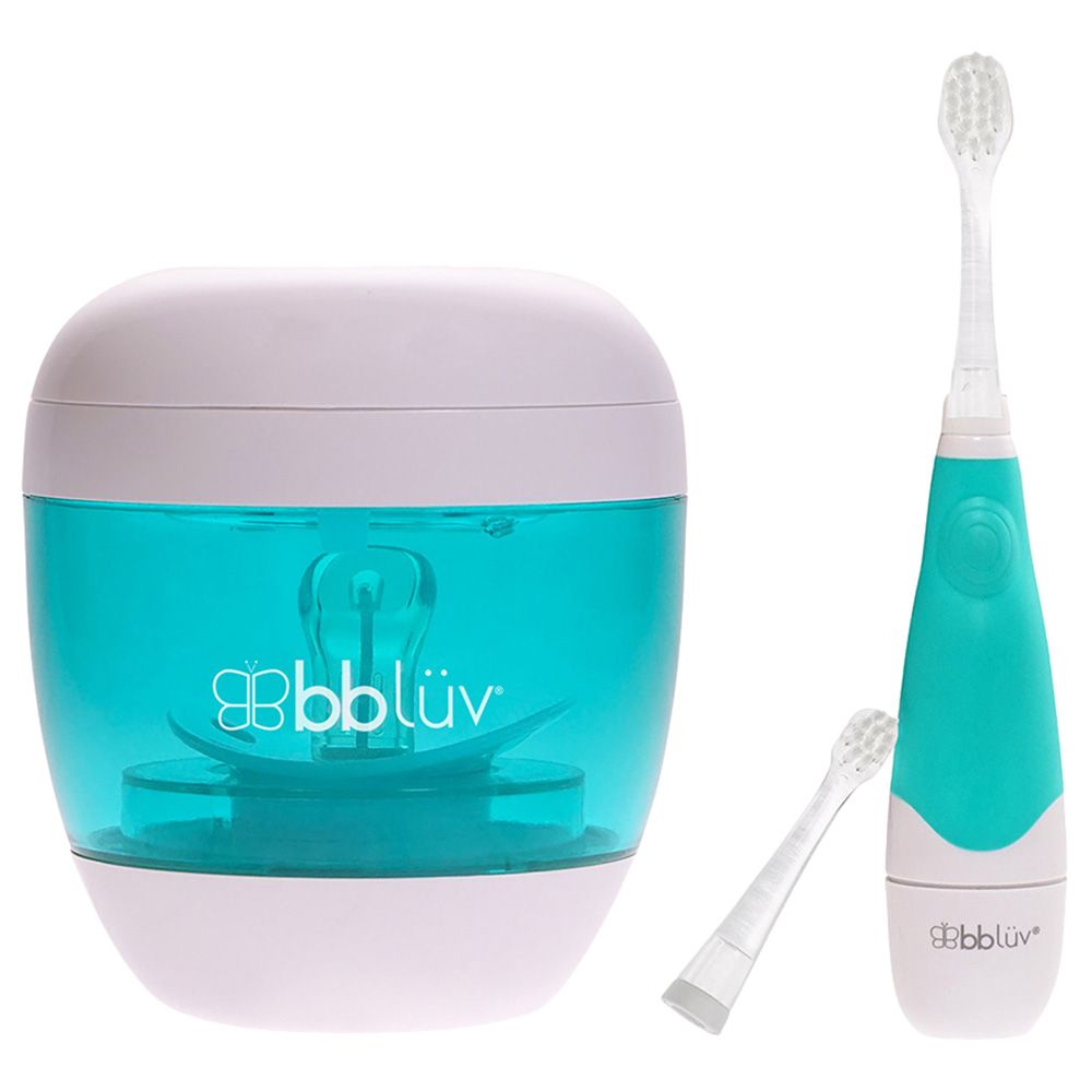 Bbluv - Portable Sterilizer + Toothbrush - Aqua