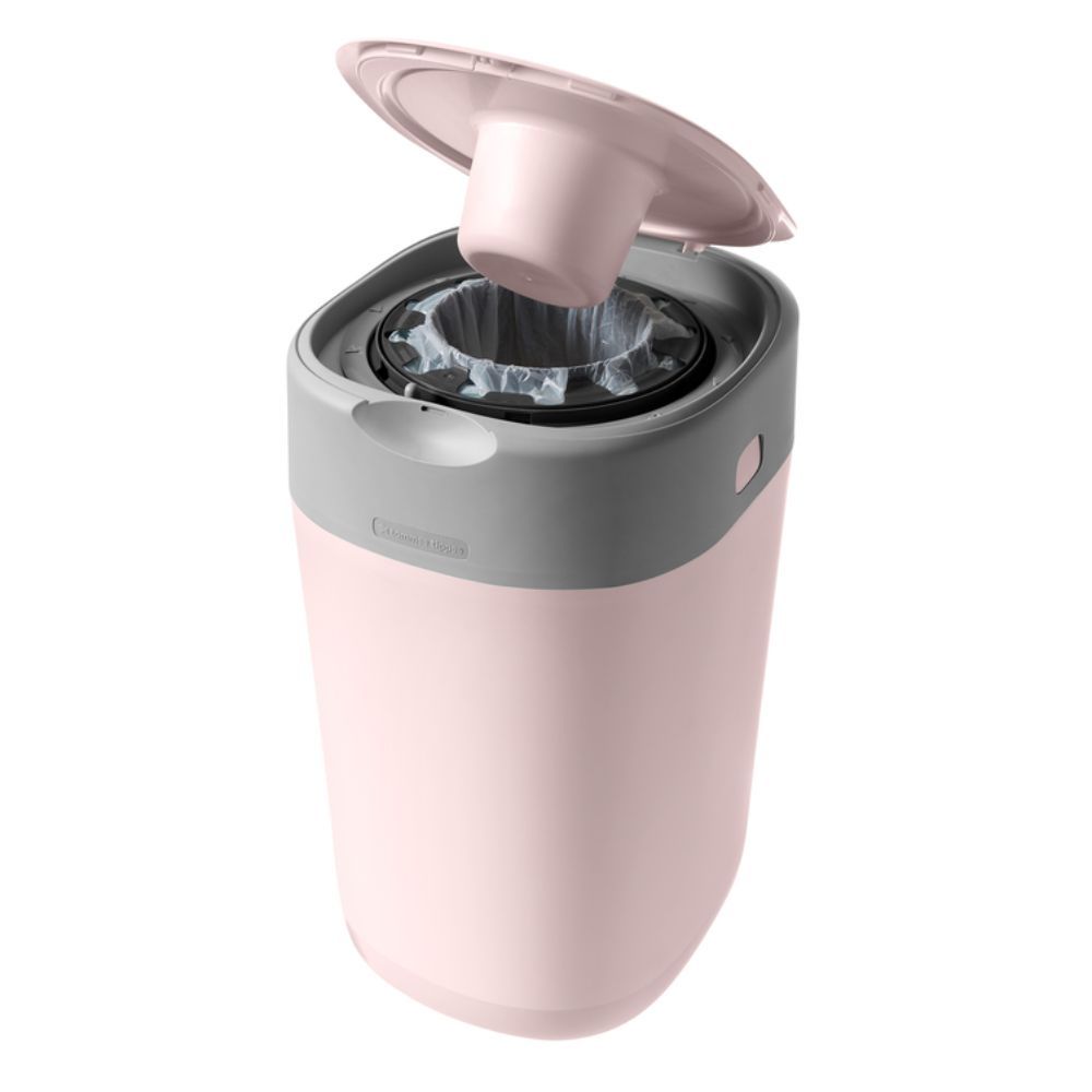 Tommee Tippee Twist & Click Nappy Disposal Sangenic Bin - Pink + Cassette x 6