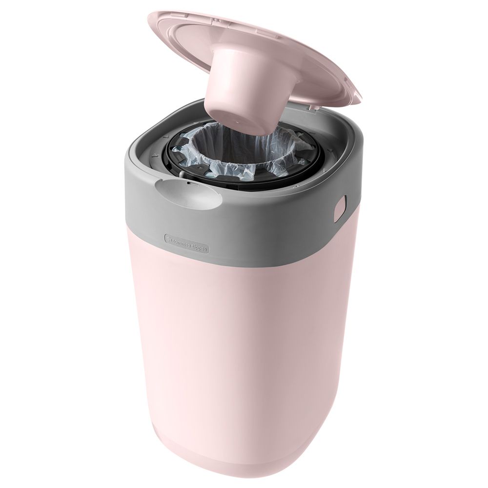 Tommee Tippee Twist & Click Nappy Disposal Sangenic Bin - Pink + Cassette x 1