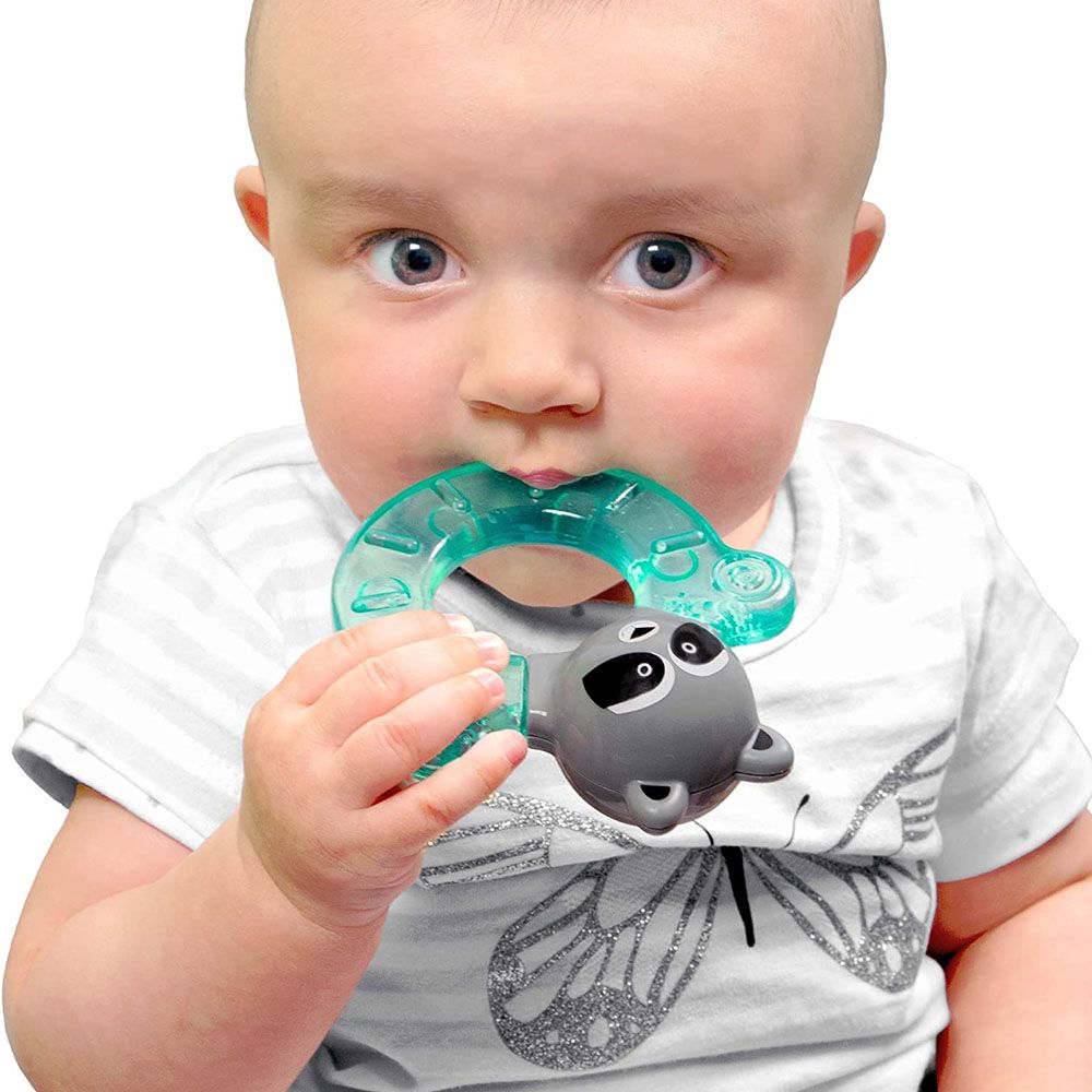 Bbluv - Gumi - Racoon - Chillable Teething Toy - Aqua