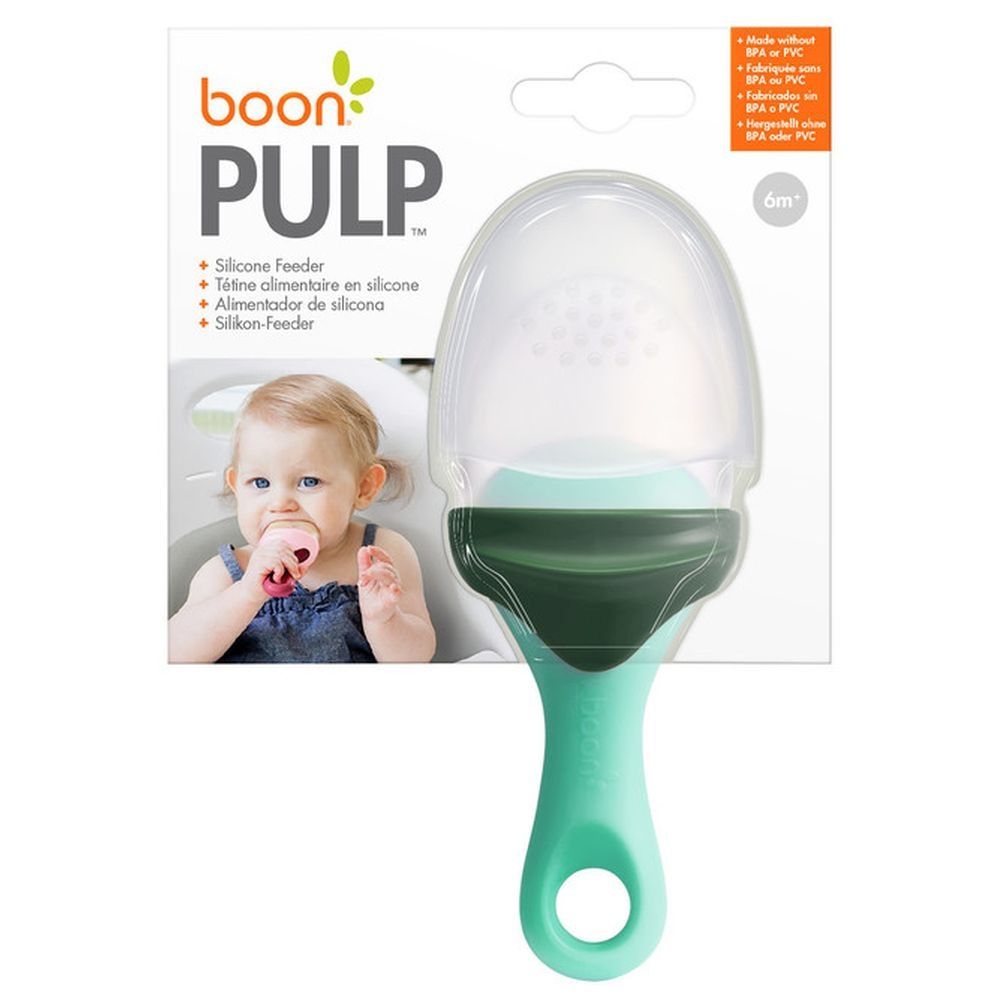 Boon - Pulp Silicone Feeder - Green/Grey