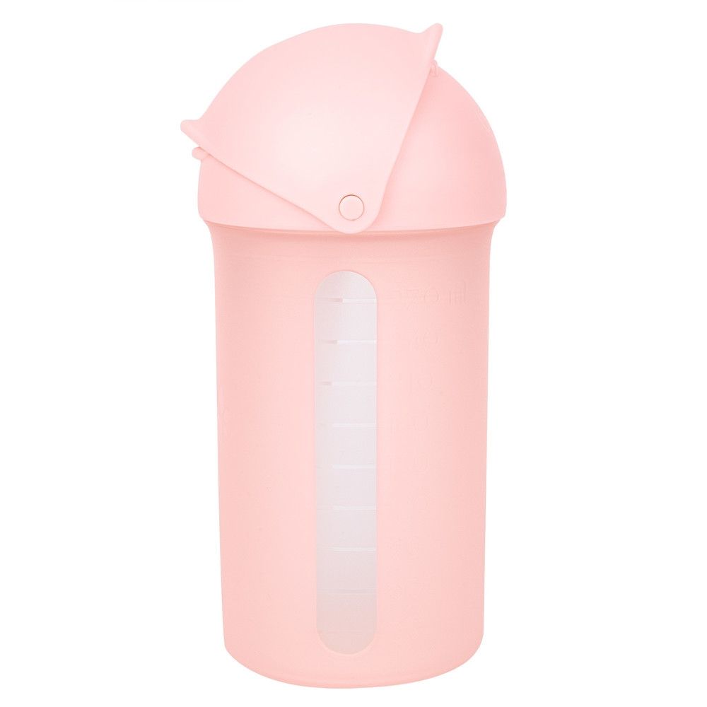 Boon - Swig Silicone Straw Bottle 10oz - Pink