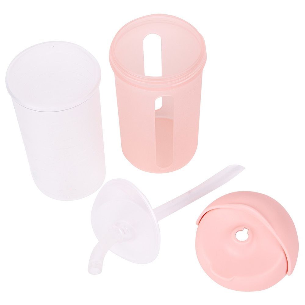 Boon - Swig Silicone Straw Bottle 10oz - Pink