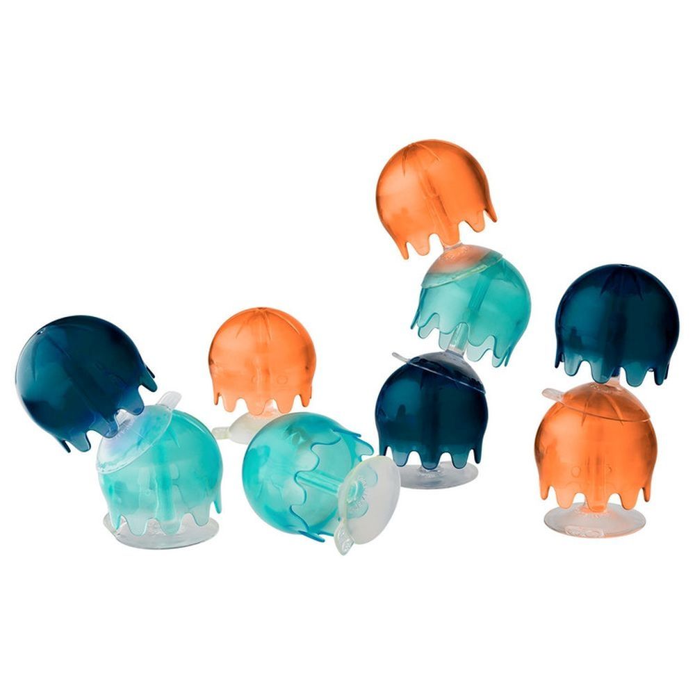 Boon - Jellies Suction Cup Bath Toy - Coral/Yellow