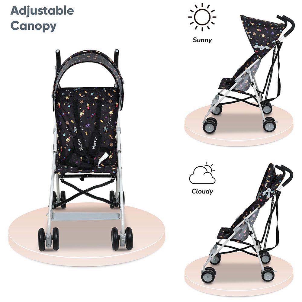 Nurtur - Rex Buggy Lightweight Stroller - Black