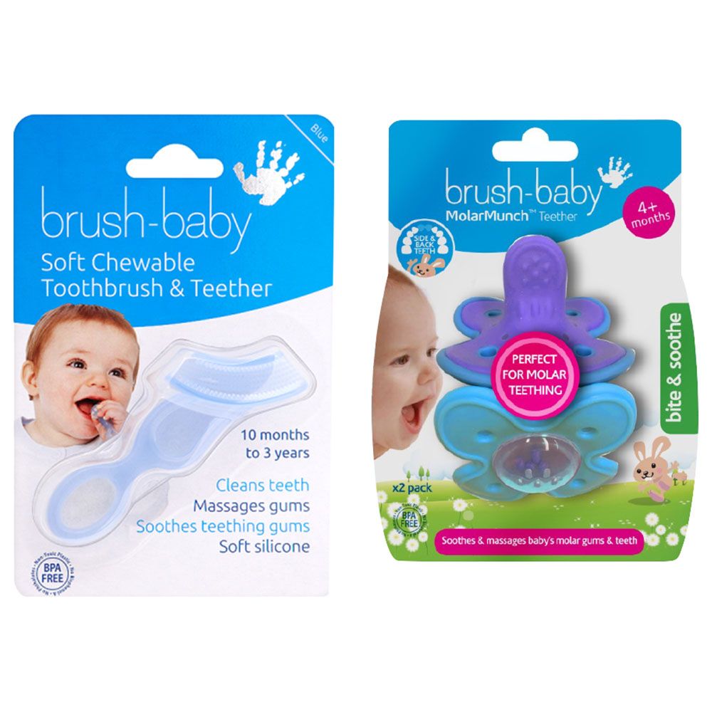 Brush Baby - Soft Teether Brush & Molarmunch Teether