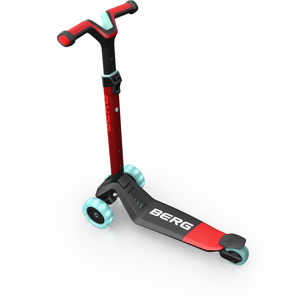 Berg - Nexo Foldable Lights LED-deck Scooter - Red