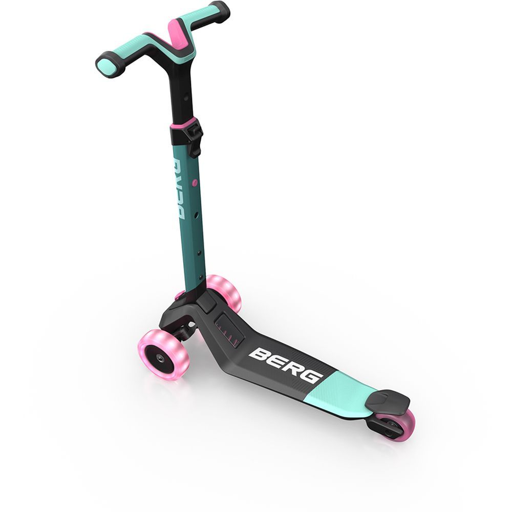 Berg - Nexo Foldable Lights LED-deck Scooter - Mint