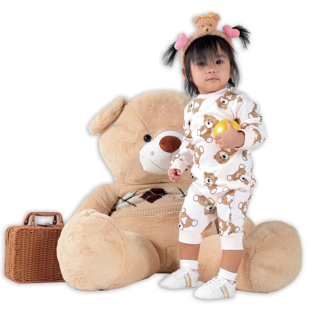 Aiko - Baby Jumpsuit W/Bear Print