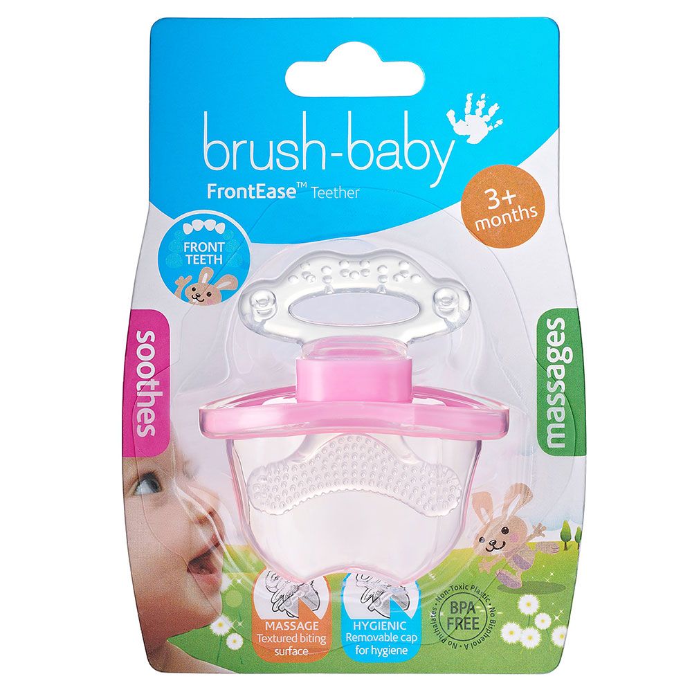 Brush Baby - Front Ease Teether - Pink