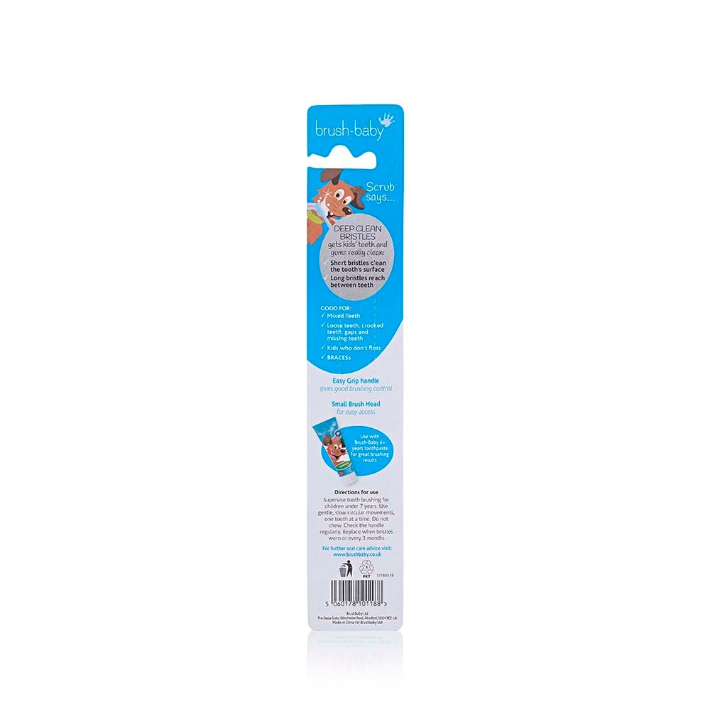 Brush Baby - FlossBrush 6y+ - Blue