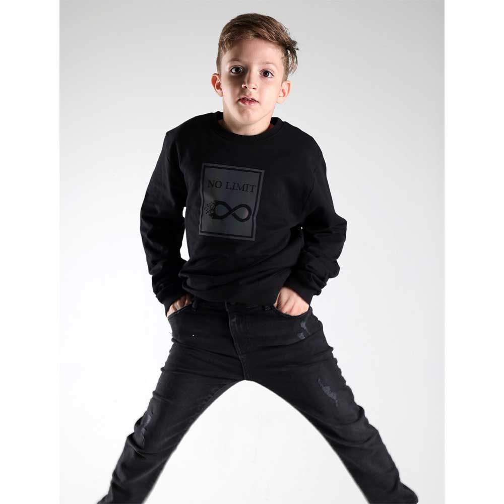 Aiko - Boys Stylish Printed Sweatshirt - Black