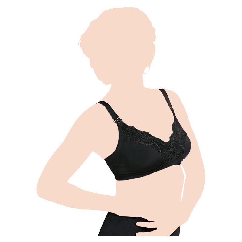 Carriwell - Lace Maternity & Nursing Bra - Black