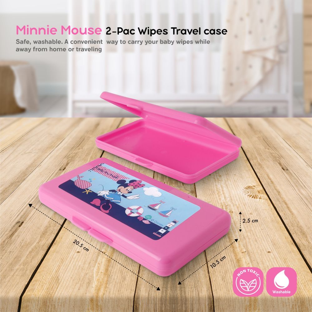 Disney - Minnie Mouse Baby Wipe Case - Pink