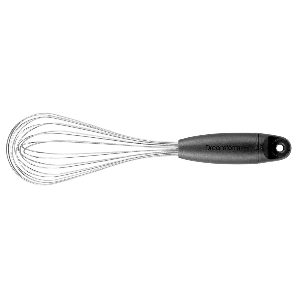 Dreamfarm - Flisk 3-in-1 Stainless Steel Whisk W/ Handle - Black