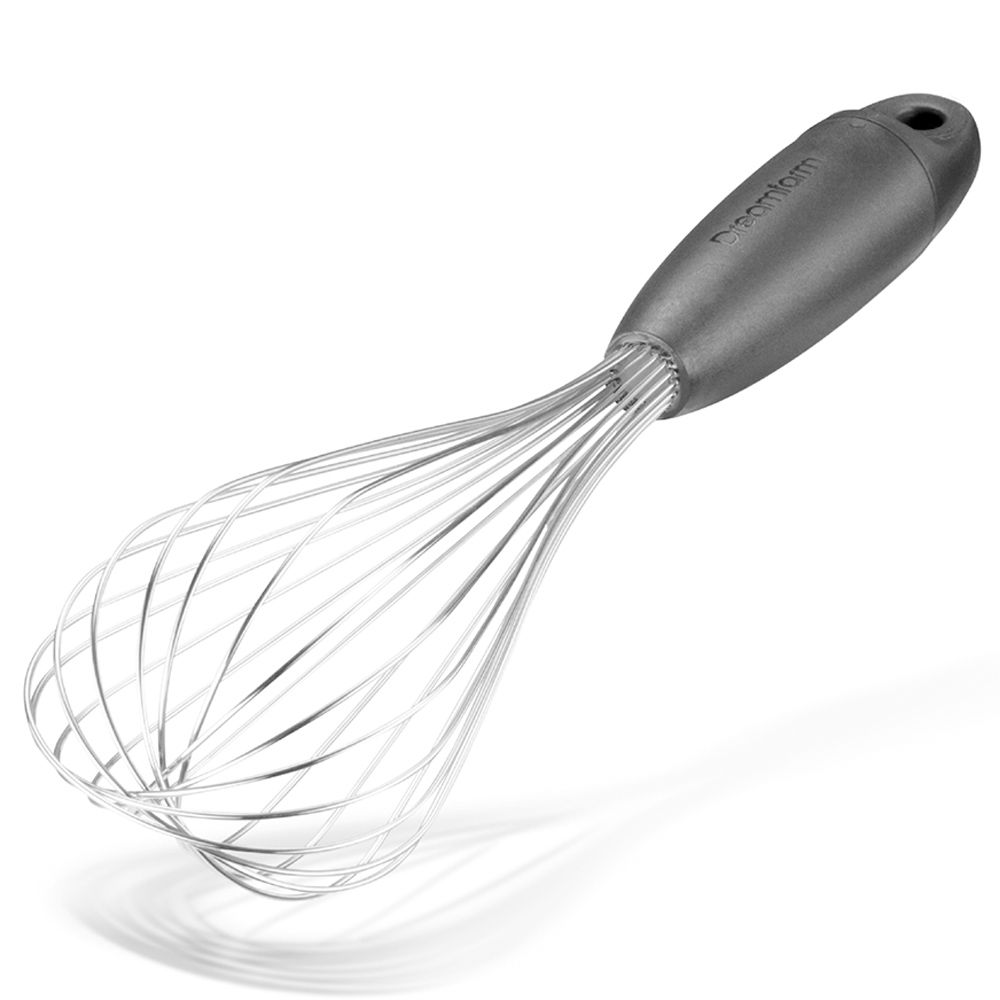 Dreamfarm - Flisk 3-in-1 Stainless Steel Whisk W/ Handle - Black