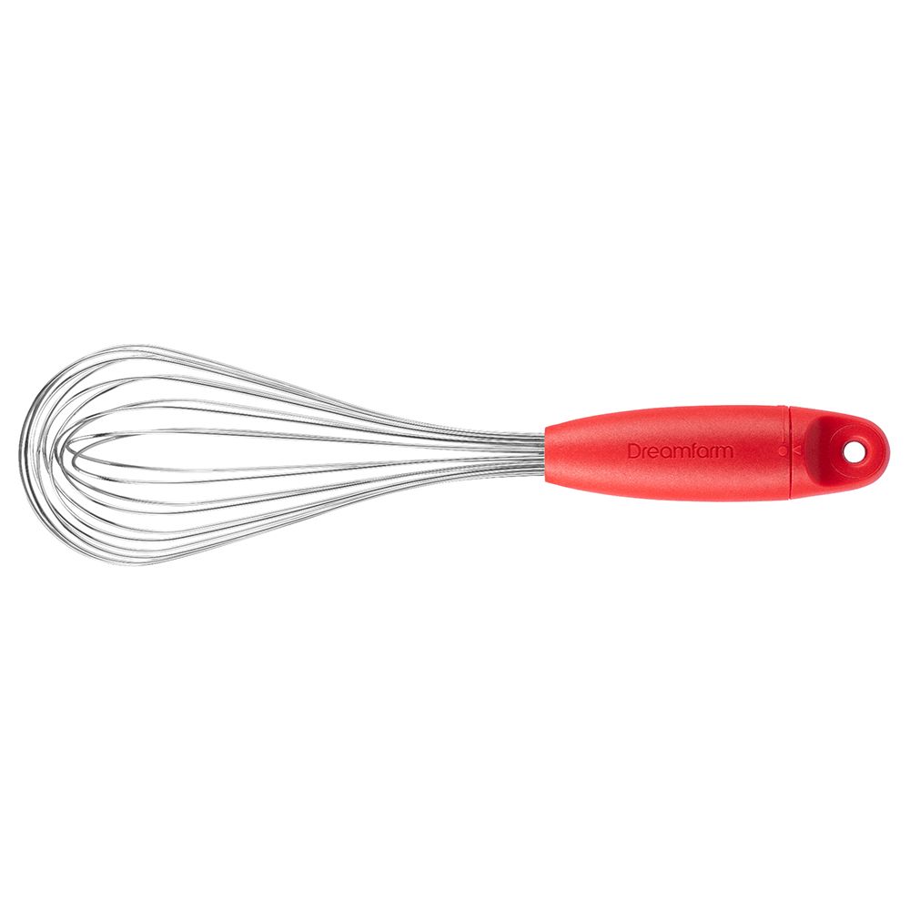 Dreamfarm - Flisk 3-in-1 Stainless Steel Whisk W/ Handle - Red