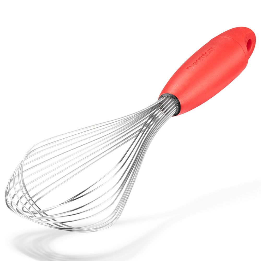 Dreamfarm - Flisk 3-in-1 Stainless Steel Whisk W/ Handle - Red