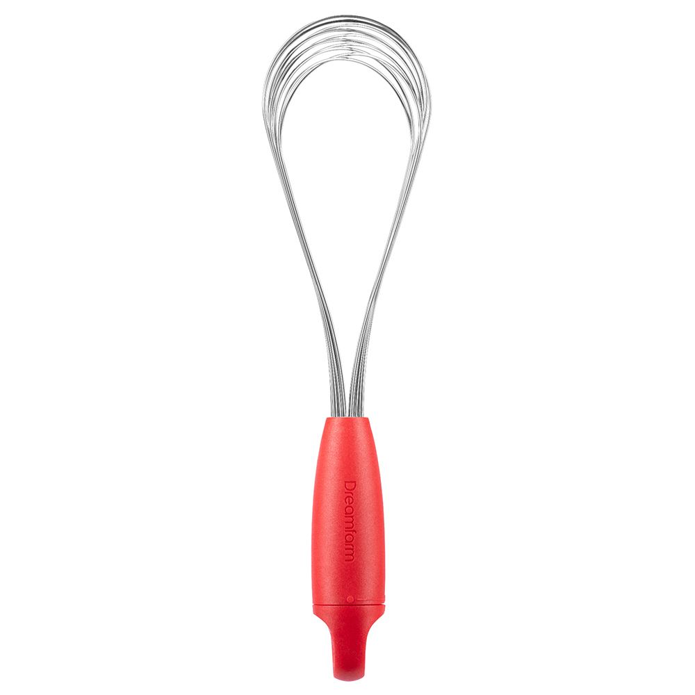 Dreamfarm - Flisk 3-in-1 Stainless Steel Whisk W/ Handle - Red