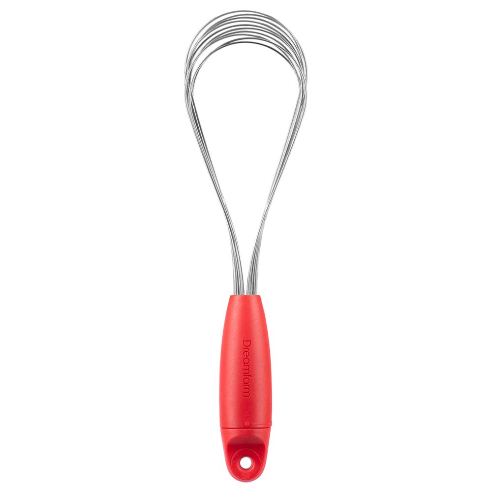 Dreamfarm - Flisk 3-in-1 Stainless Steel Whisk W/ Handle - Red