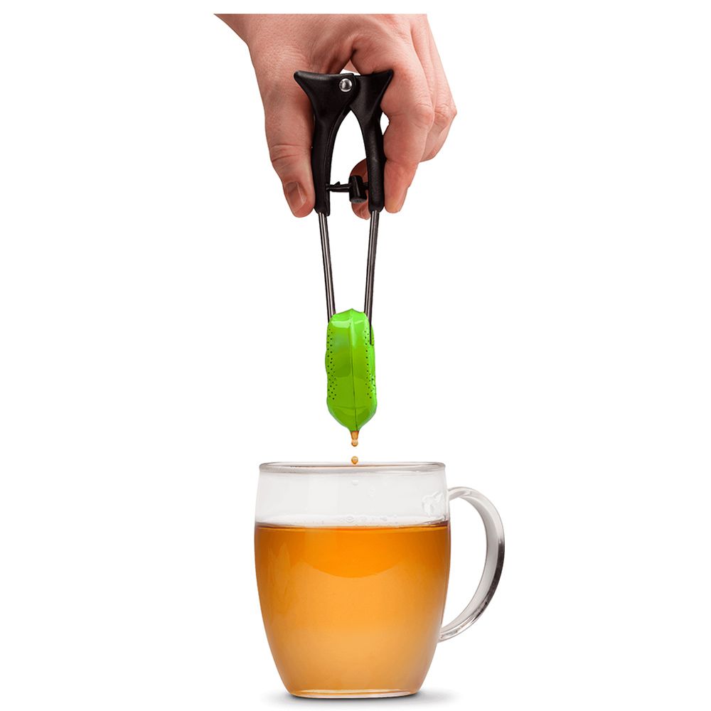 Dreamfarm - Teafu Silicone Tea Infuser, Strainer & Tongs W/ Stand - Green