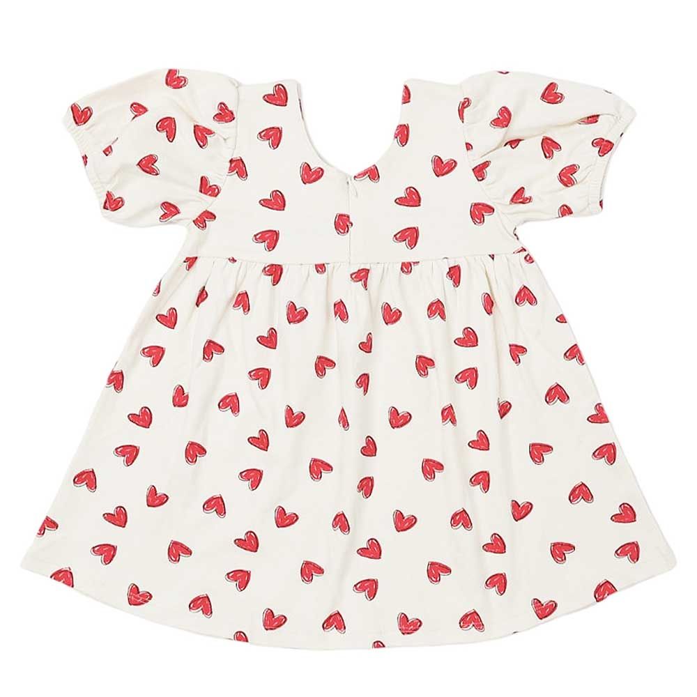 Aiko - Infants Trendy Dress W/Heart Print