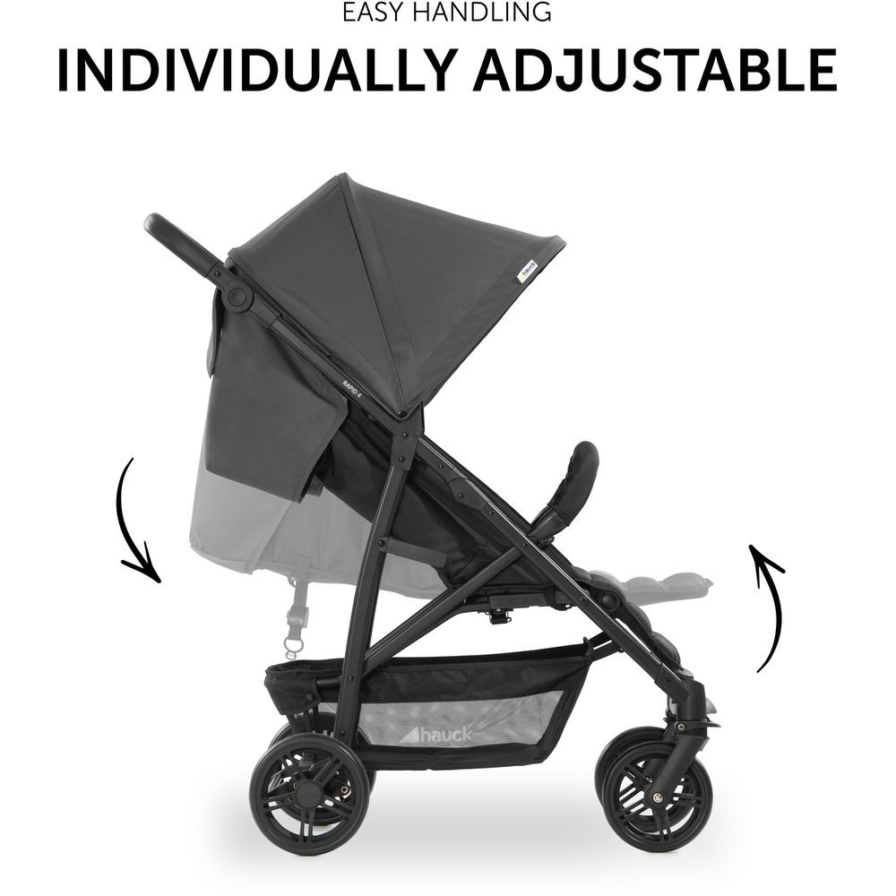 Hauck - Rapid 4 Standard Stroller - Grey