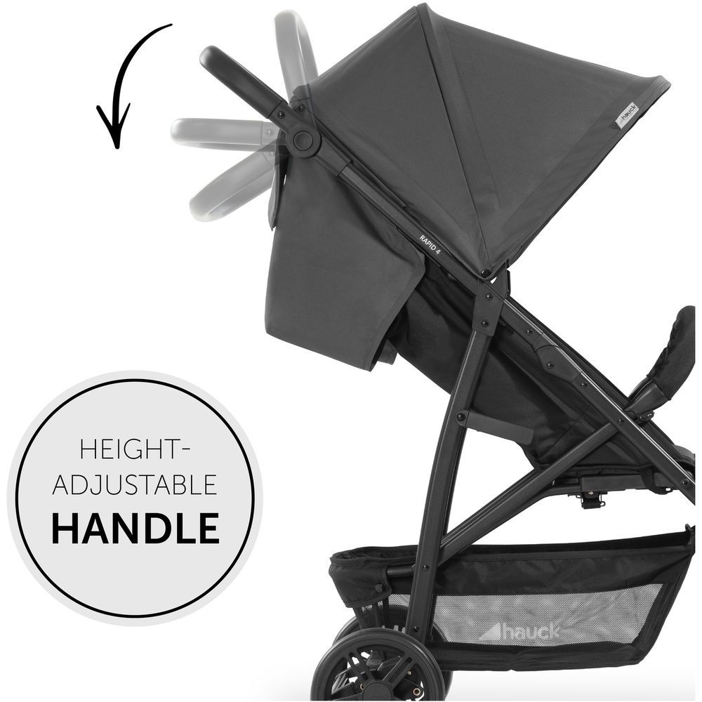 Hauck - Rapid 4 Standard Stroller - Grey