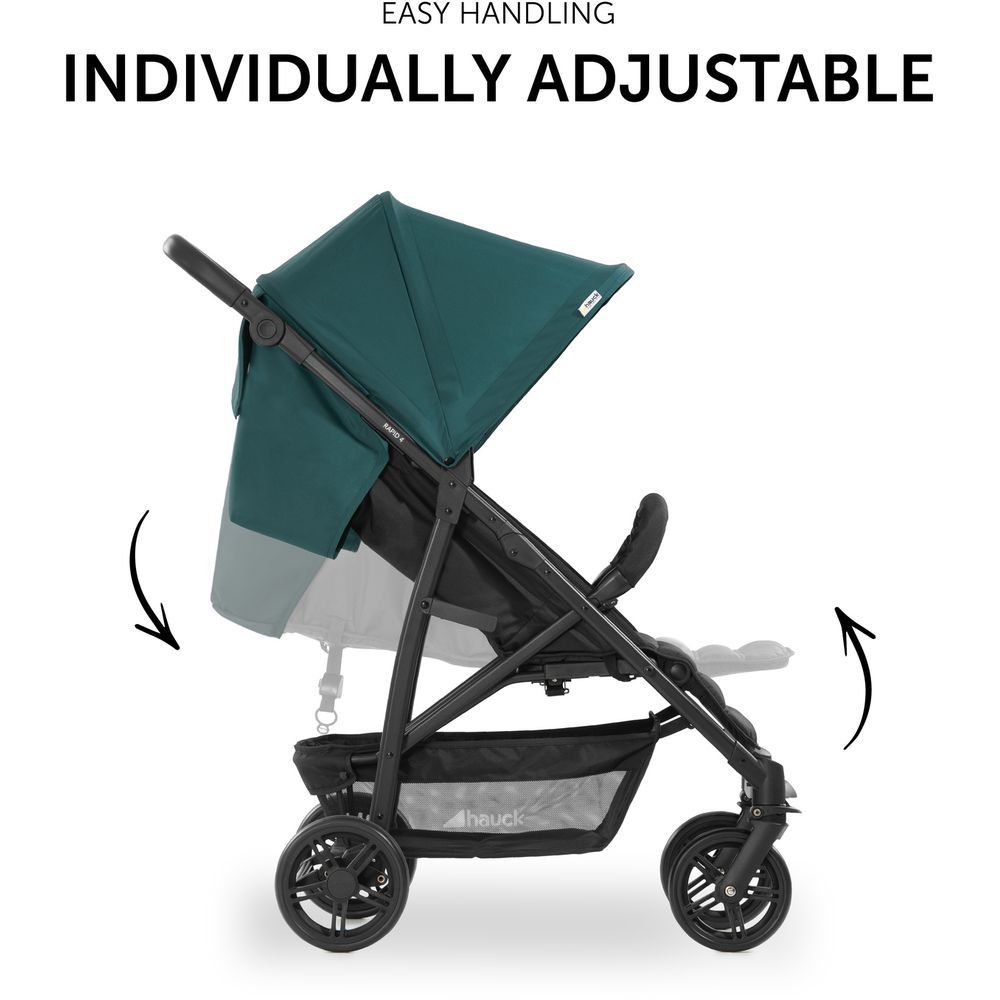 Hauck - Rapid 4 Standard Stroller - Petrol