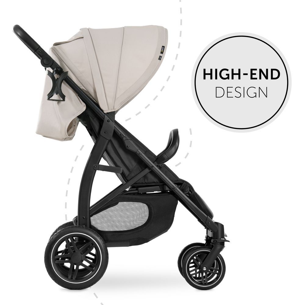 Hauck - Rapid 4D Stainless Steel Stroller - Beige