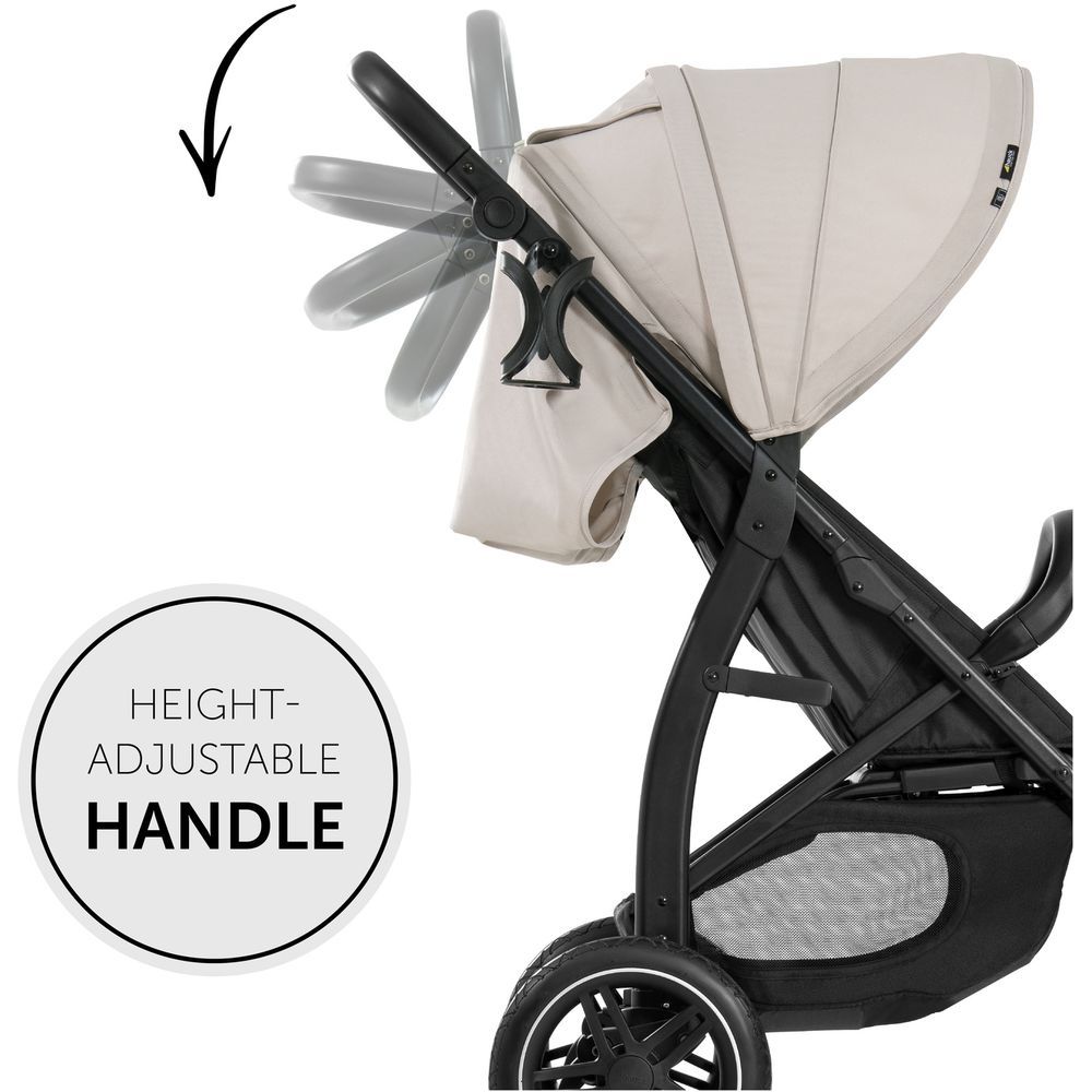 Hauck - Rapid 4D Stainless Steel Stroller - Beige