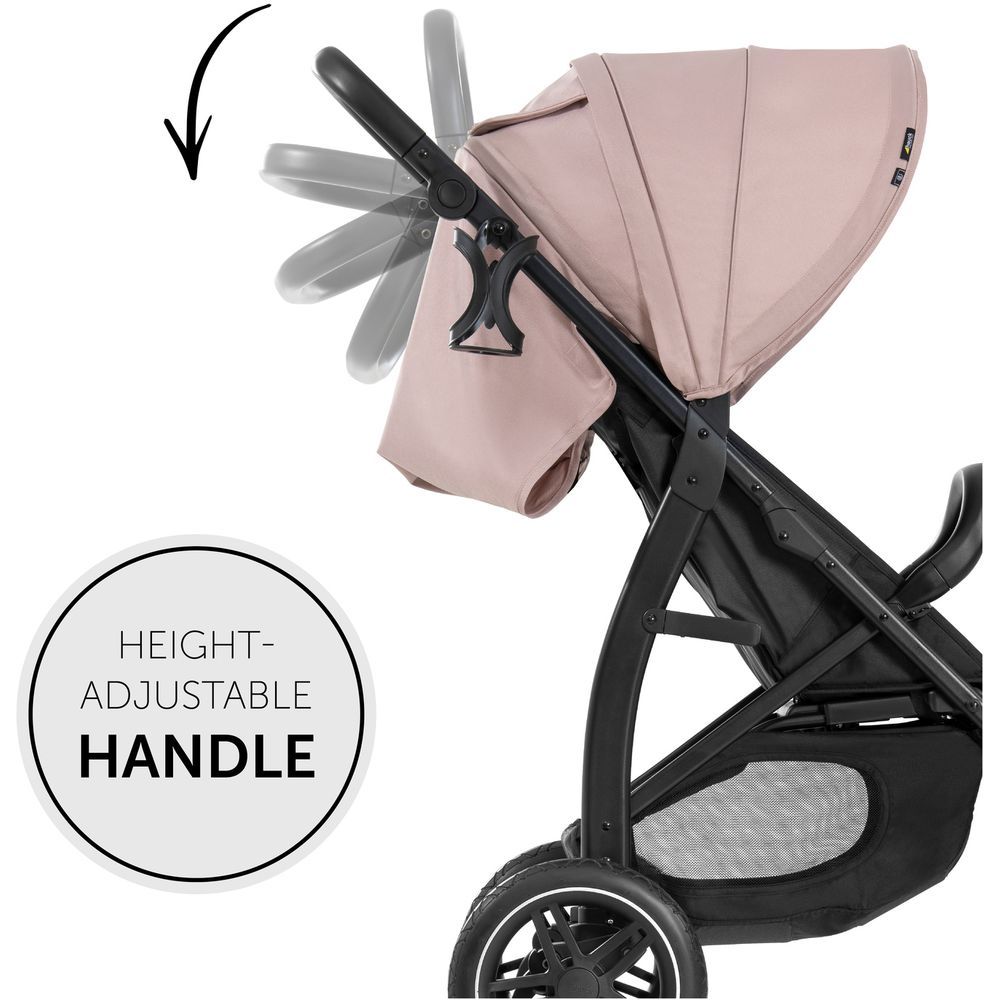 Hauck - Rapid 4D Stainless Steel Stroller - Rose