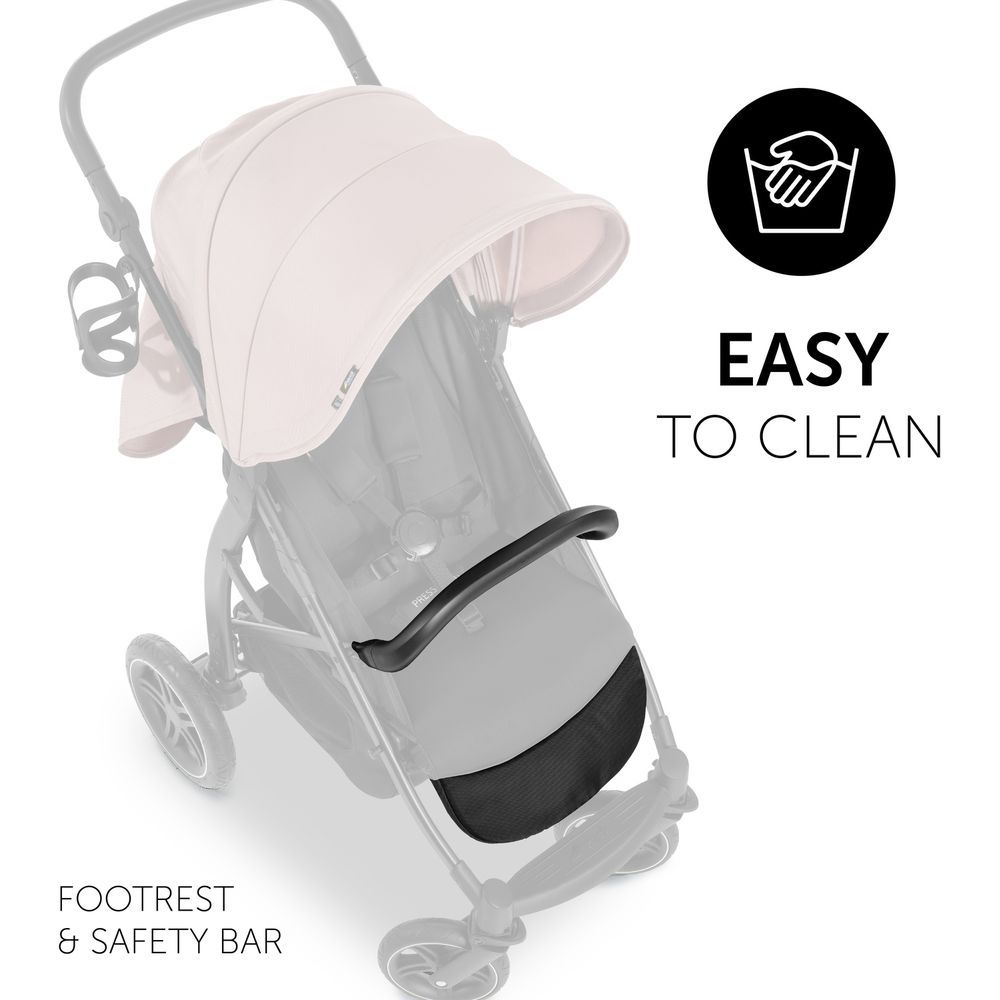 Hauck - Rapid 4D Stainless Steel Stroller - Rose