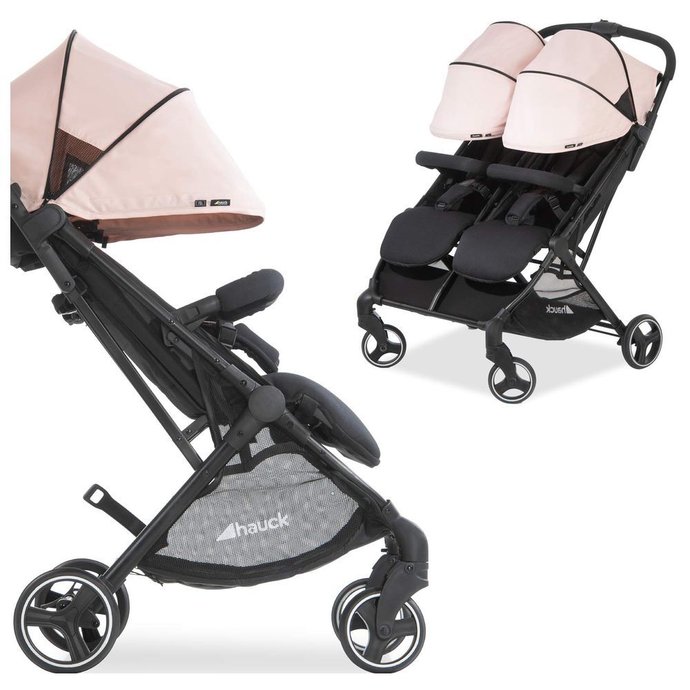 Hauck - Stroller Canopy Swift X Duo Canopy - Rose