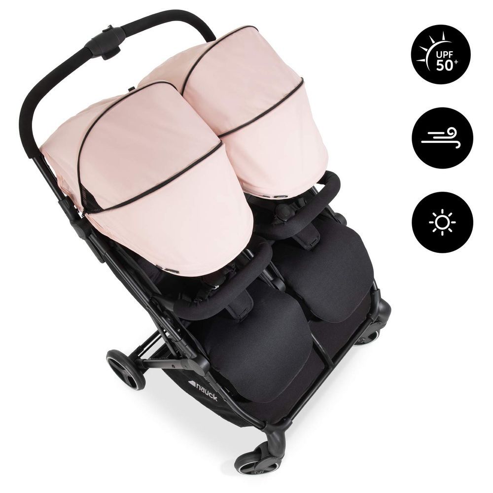 Hauck - Stroller Canopy Swift X Duo Canopy - Rose