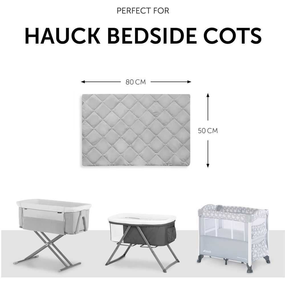 Hauck - Bed Me Travel Cot Mattress 80x50 Cm - Grey