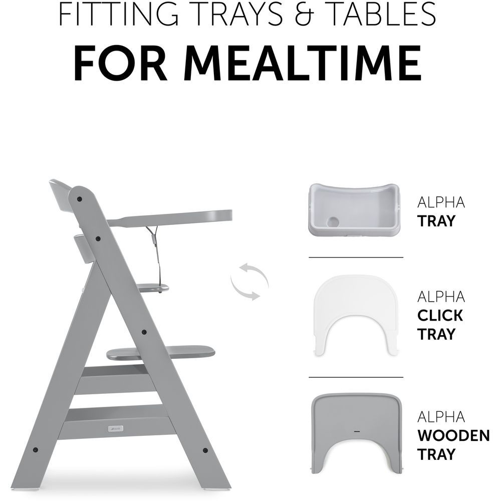 Hauck - Alpha+ High Chairs - Grey