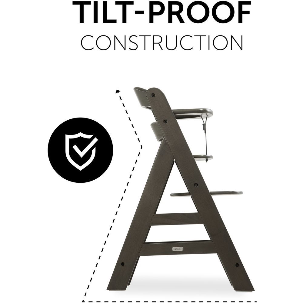 Hauck - Alpha+ Select High Chair - Charcoal