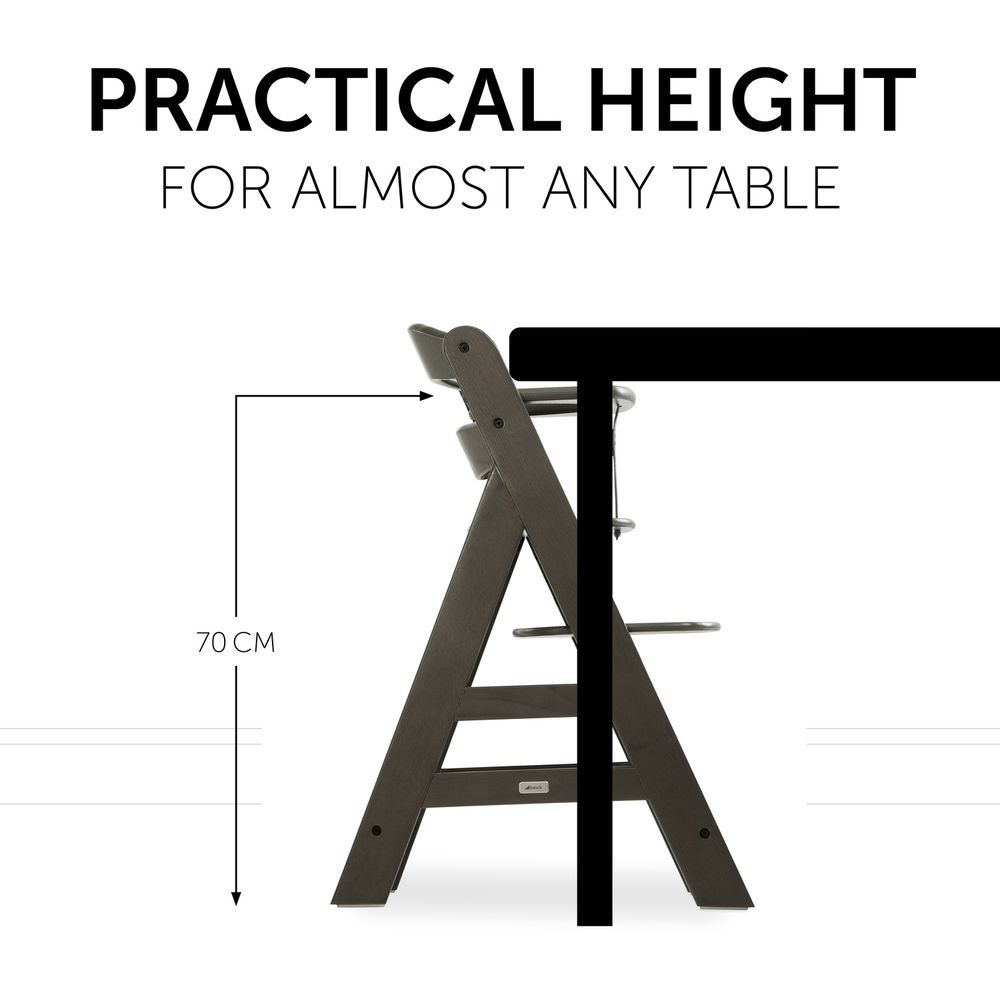 Hauck - Alpha+ Select High Chair - Charcoal