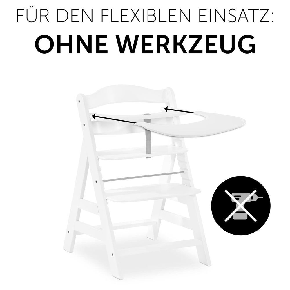 Hauck - Alpha Click Tray Table For The Alpha+ Highchair - White