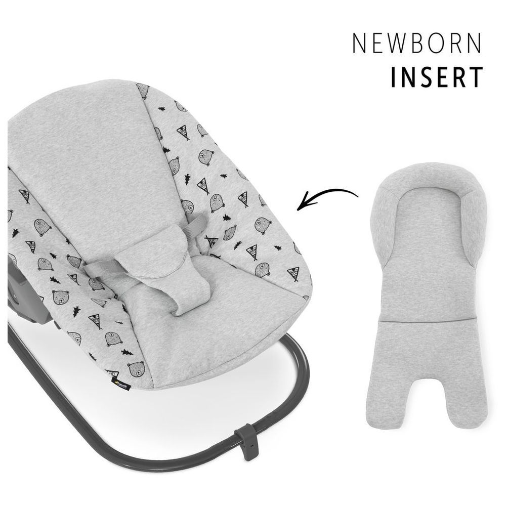 Hauck - 2-in-1 Newborn Highchair Seat & Bouncer - Nordic Grey