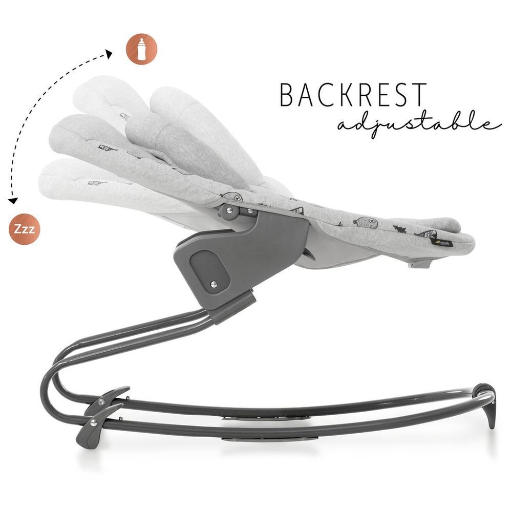 Hauck - 2-in-1 Newborn Highchair Seat & Bouncer - Nordic Grey