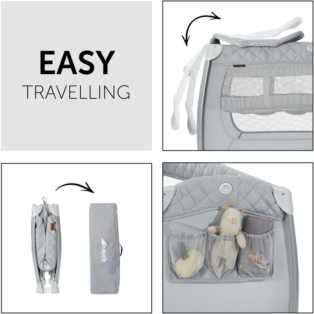 Hauck - Play N Relax Center Travel Cots - Grey