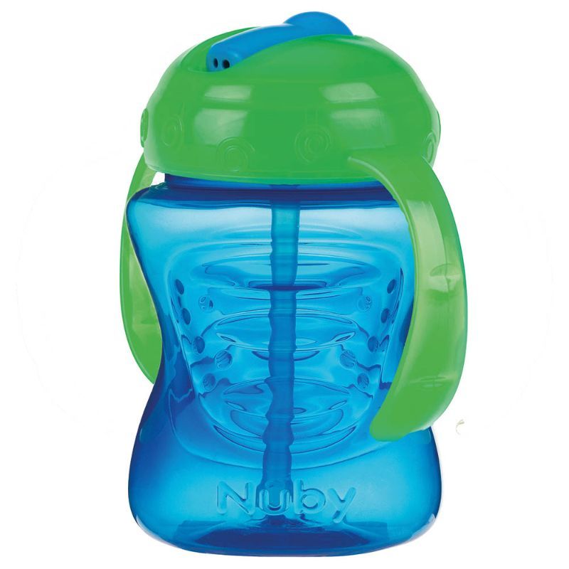 Nuby - Free Flow 2-In-1 Hard Spout Cup 240ml - Blue